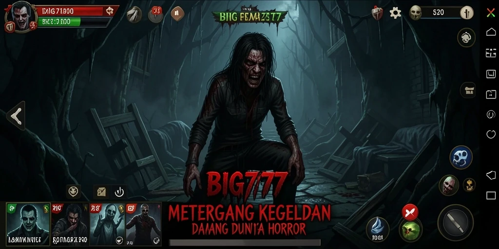 Screenshot gameplay yang mencekam dari BIG777.