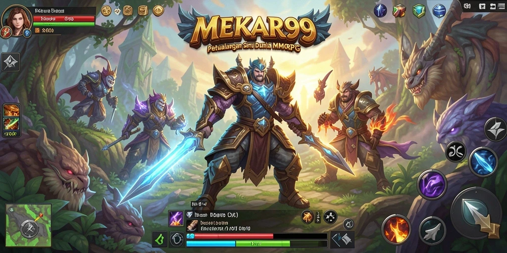 Gameplay menarik dari MEKAR99 dalam dunia MMORPG.