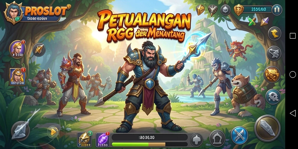 Tampilan gameplay RPG yang mendalam di PROSLOT.