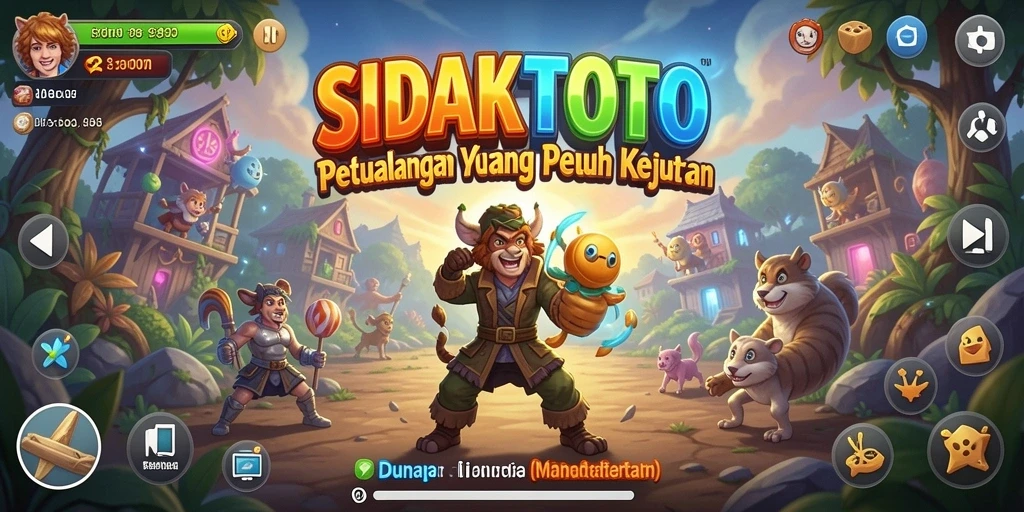 Menampilkan gameplay menantang dari SIDAKTOTO dengan berbagai misi.